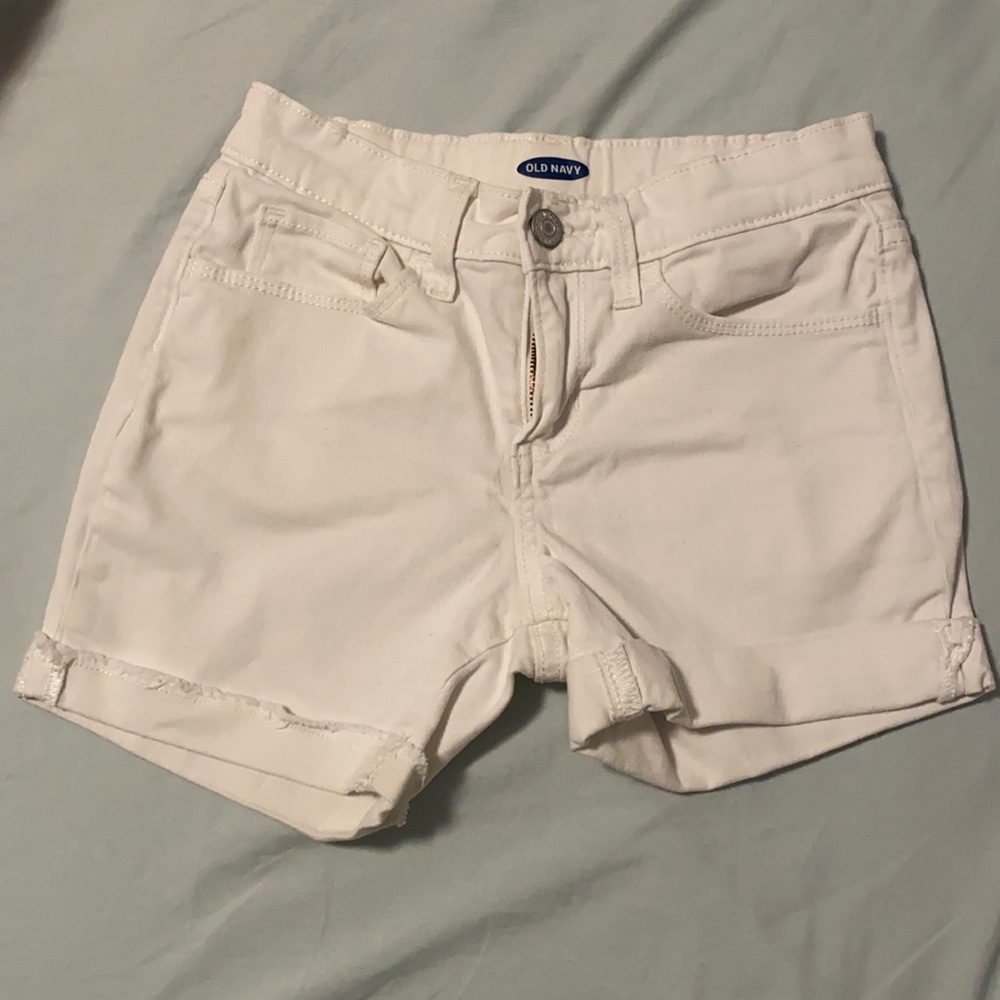 OLD NAVY (KIDS) White Shorts Size 10-girls